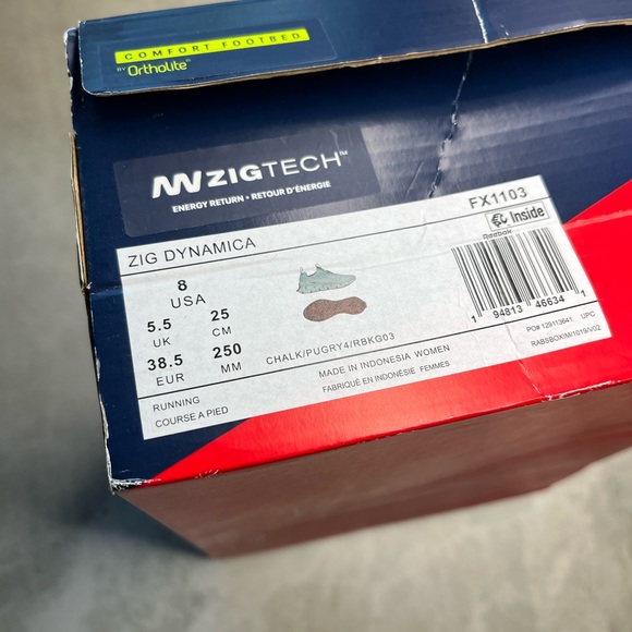 Brand New Reebok Women’s Zig Dynamica Size 8 - Picture 9 of 12